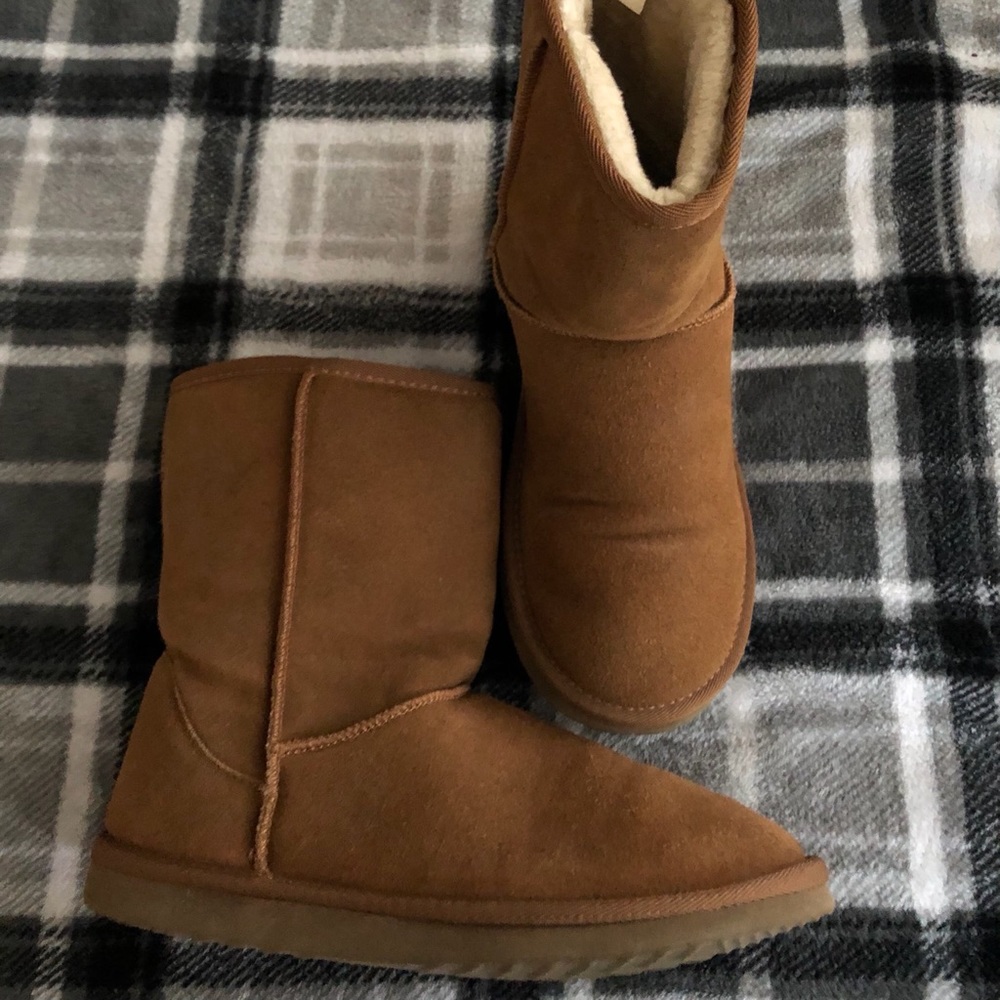 Faux Suede Comfy Boots
